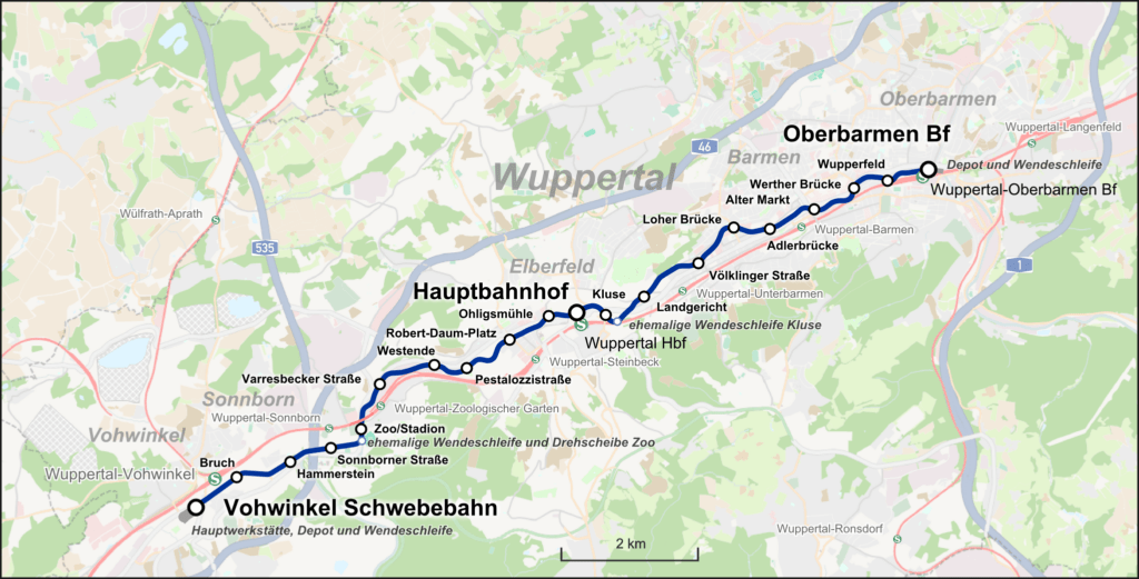 Plan Schwebebahn