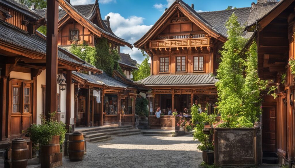 Historische Gebäude im LVR-Freilichtmuseum Kommern