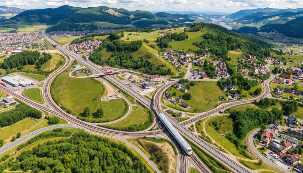 Verkehrsnetz Bergisches Land